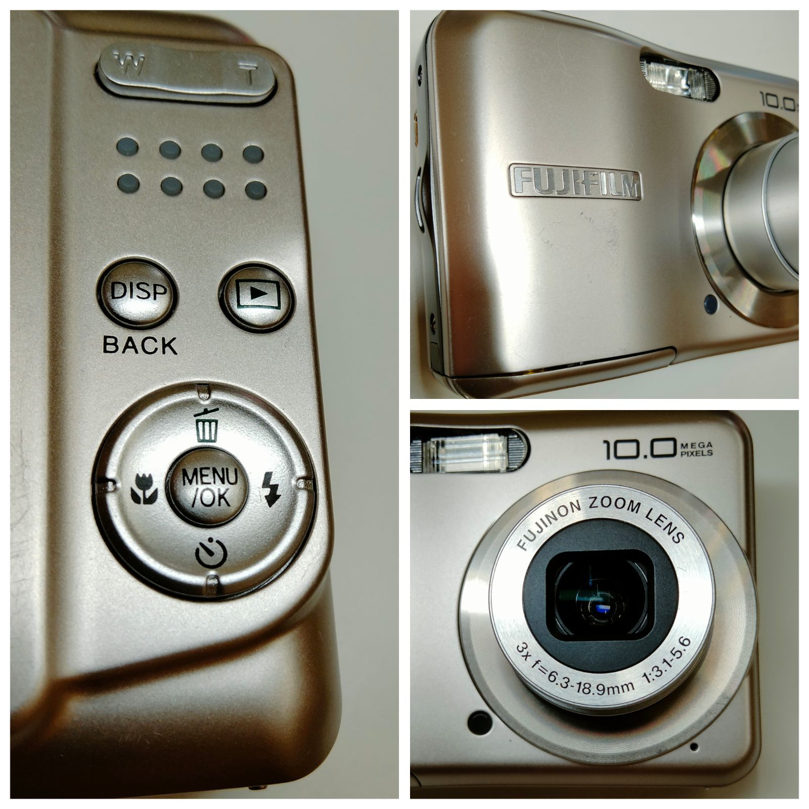 稼働 フジフィルム FUJI FILM FinePix A100 デジカメ 富士フィルム A100 コンパクトデジタルカメラ シルバー FUJIFILM