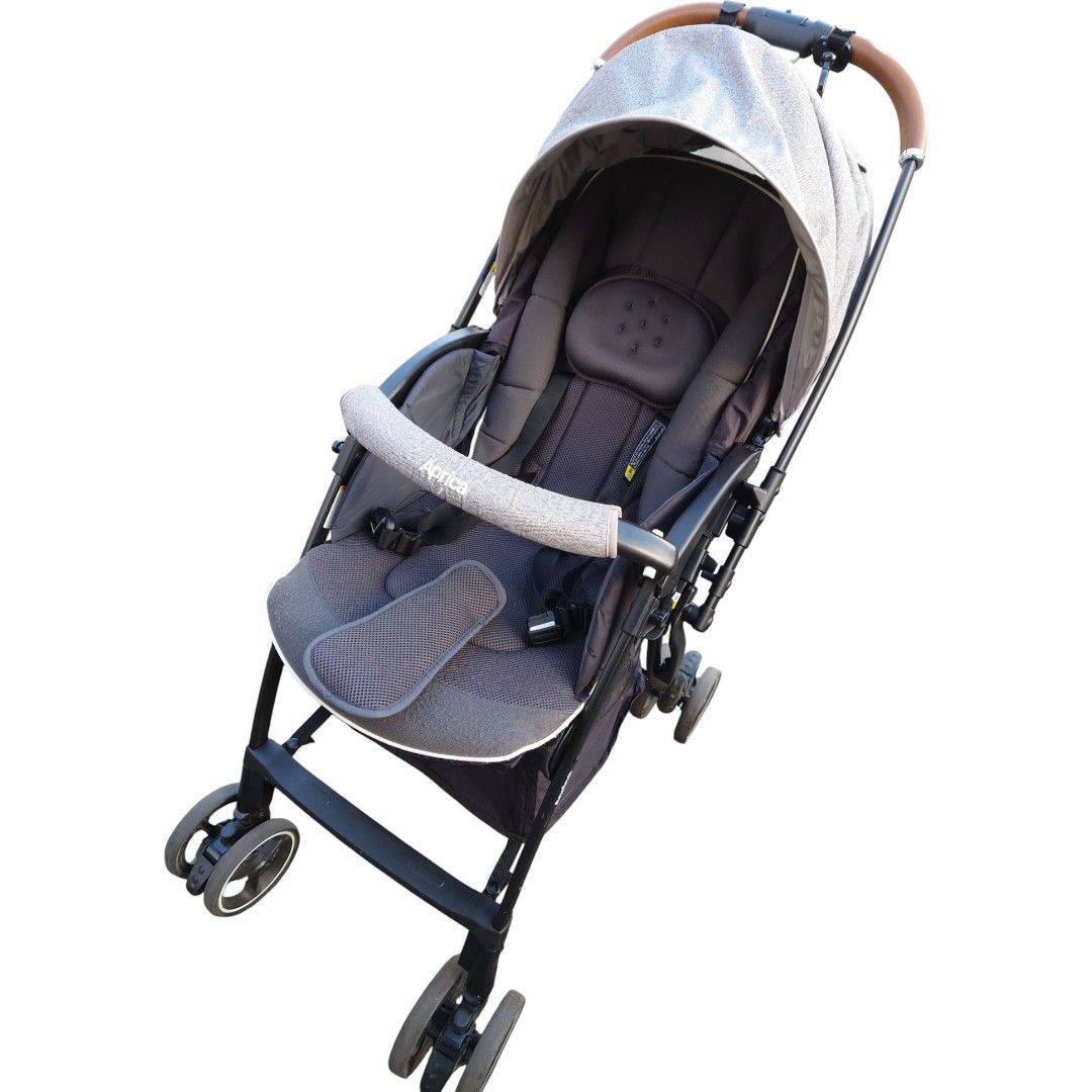 美品】Aprica ラクーナクッションAD A型バギー GRグレー Aprica