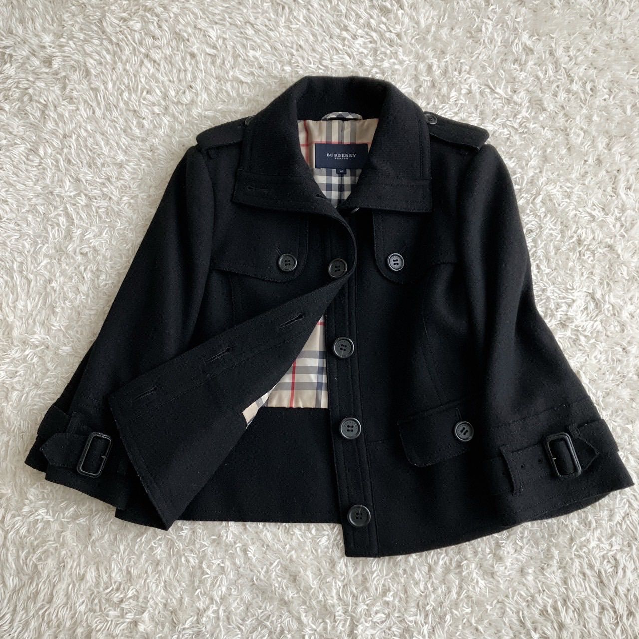 BURBERRY LONDON バーバリーロンドン ショートコート ノバチェック