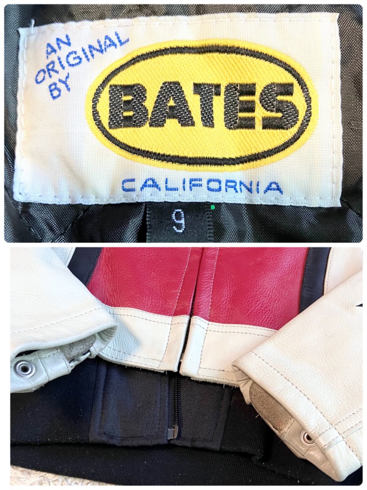 BATES ベイツライダースジャケット 本革ライディング ジャケット 防寒