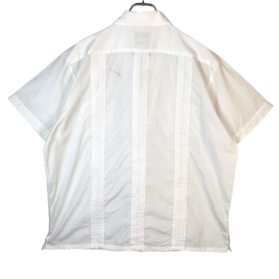GUAYABERA 半袖シャツ キューバ　メキシコ　ジップアップ　ストライプ GUAYABERA 半袖シャツ キューバ メキシコ ジップアップ