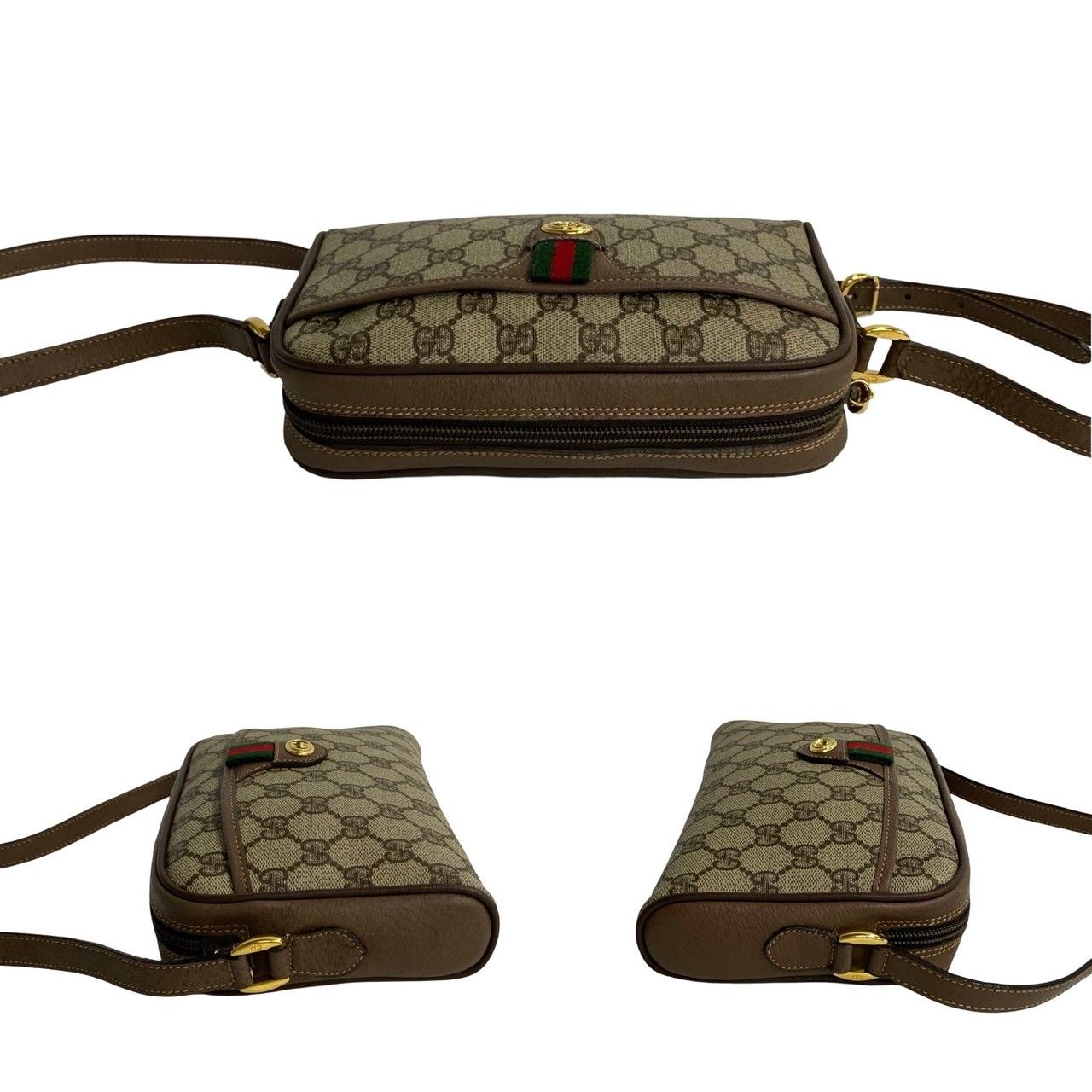 【美品】OLD GUCCI ヴィンテージ ミニショルダーバッグ シェリーライン ほぼ未使用 GUCCI グッチ オールドグッチ ヴィンテージ シェリー