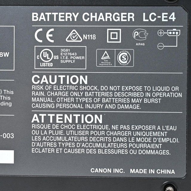 Canon バッテリーチャージャー LC-E4｜EOS-1D X 1Ds 1D Mark III IV 対応｜純正充電器｜業務用 プロ向け高速充電モデル CHRISTIANNAURATH_COM_BR