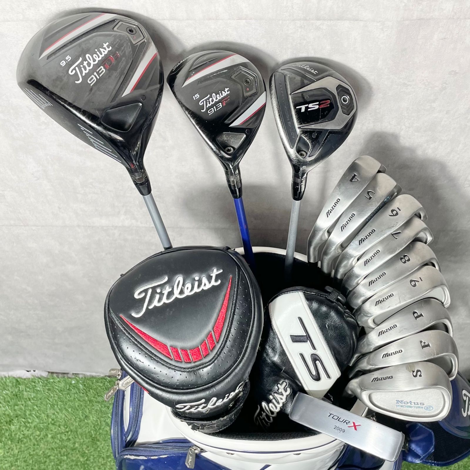 【貴重なレフティ】タイトリスト 917D3 ゴルフクラブセット 11本 S 左用 貴重レフティ】タイトリスト 917 ゴルフクラブセット S メンズ 左 11本