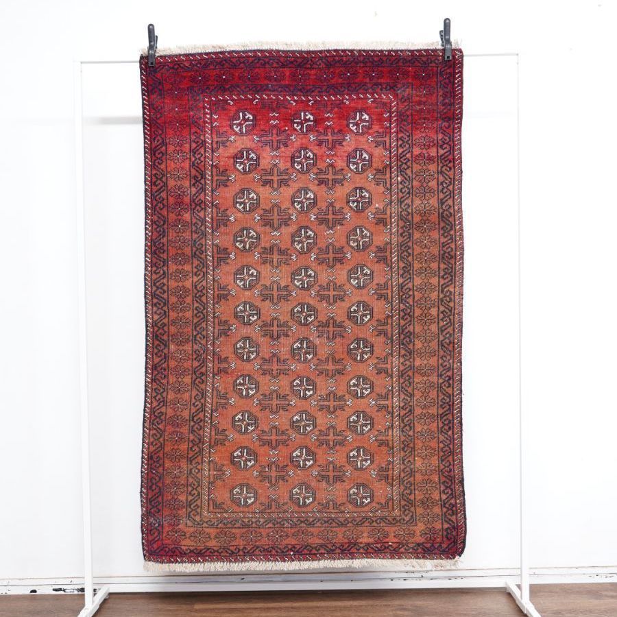 ヴィンテージラグ アフガニスタン バルーチ族 トライバルラグ 135cm×85cm 手織り絨毯