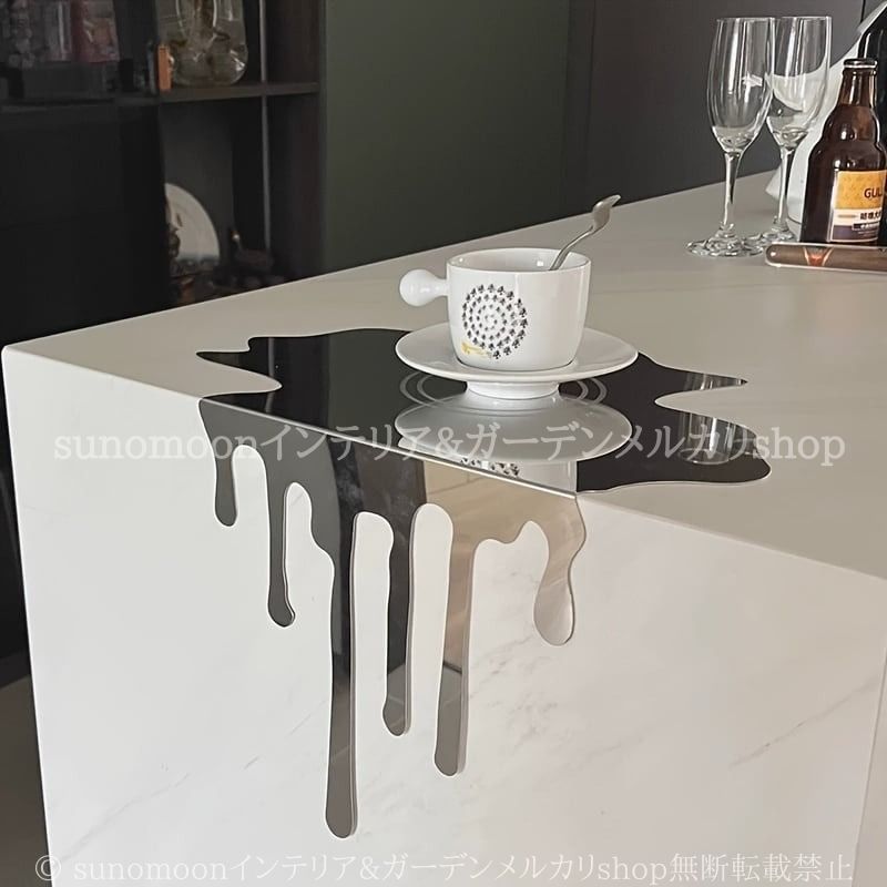 オブジェ 水滴 ウォーター ドロップ 立体 おしゃれ かわいい ユニーク インテリア 北欧 置物 キャンドル プレート カフェ バー 装飾