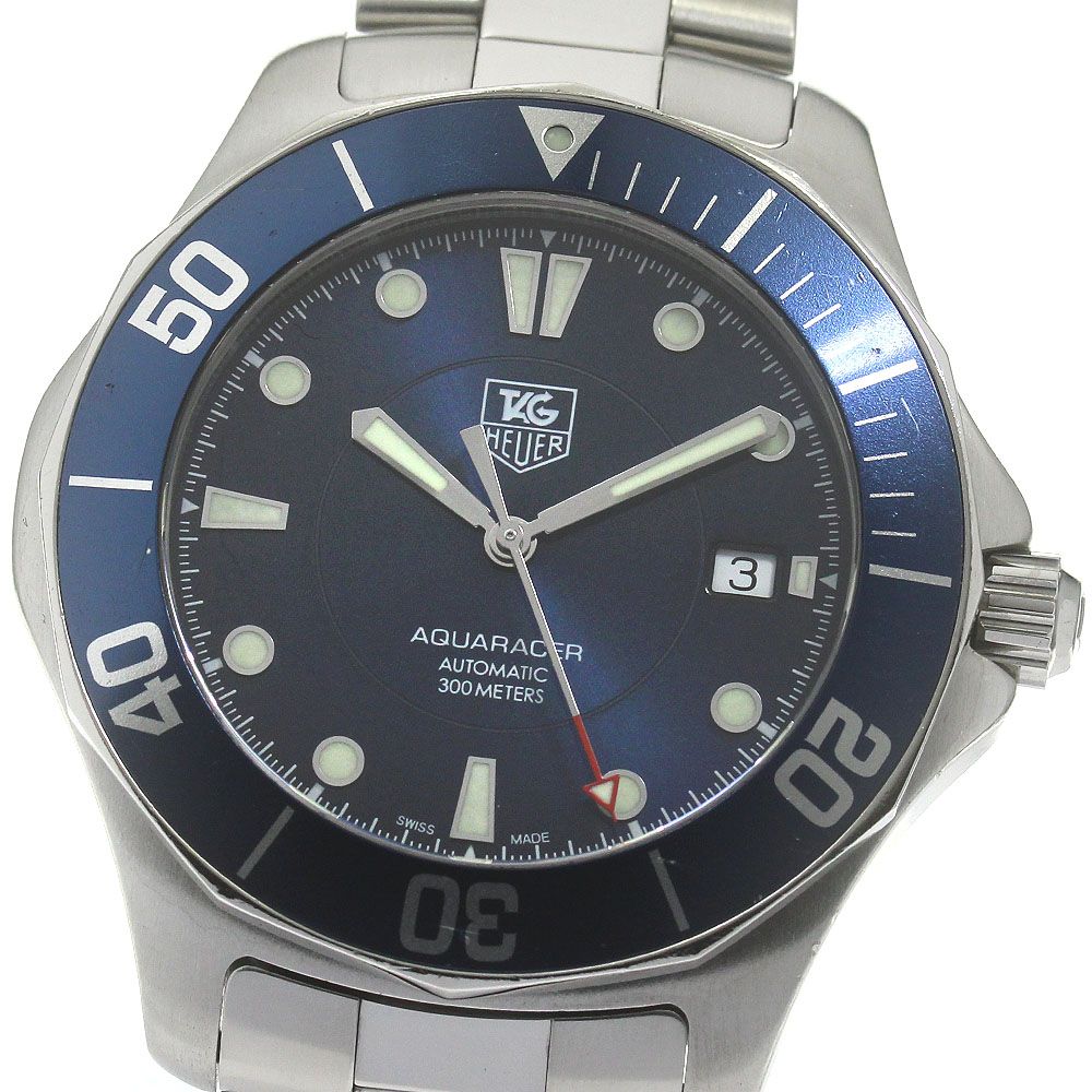 タグホイヤー TAG HEUER WAB2011 アクアレーサー デイト 自動巻き メンズ_848685