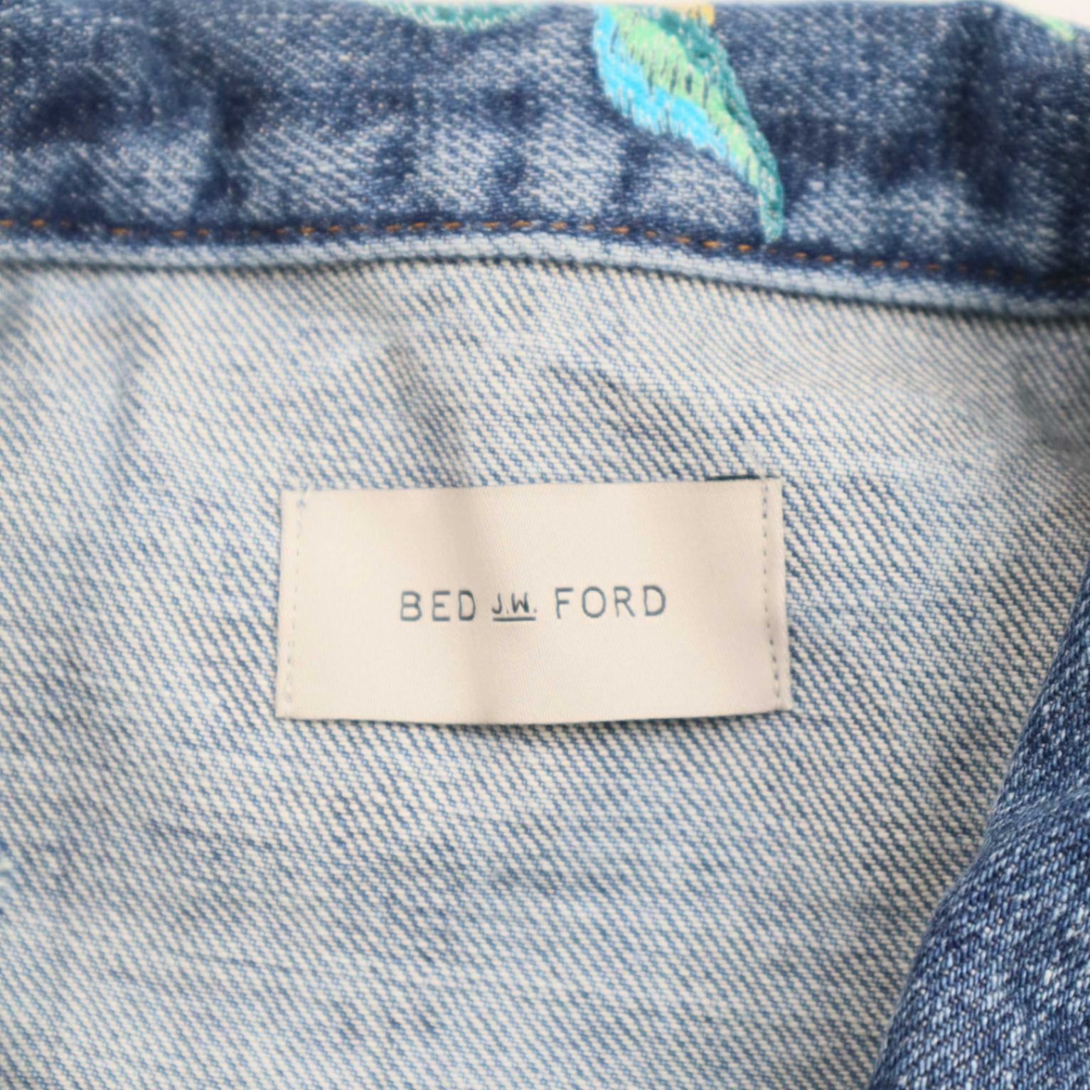 BED J.W. FORD ベッドフォード 24AW Flower Pattern denim vest 