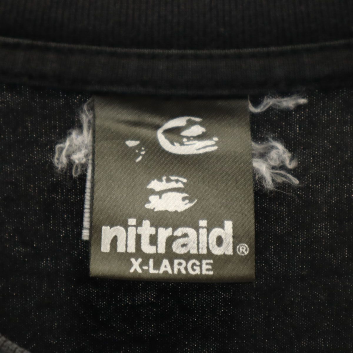 NITRAID REALWEED SKULL ロンT 黒 XL 古着 nitraid ナイトレイド 日本製 NRSB 半袖 Tシャツ XL ブラック