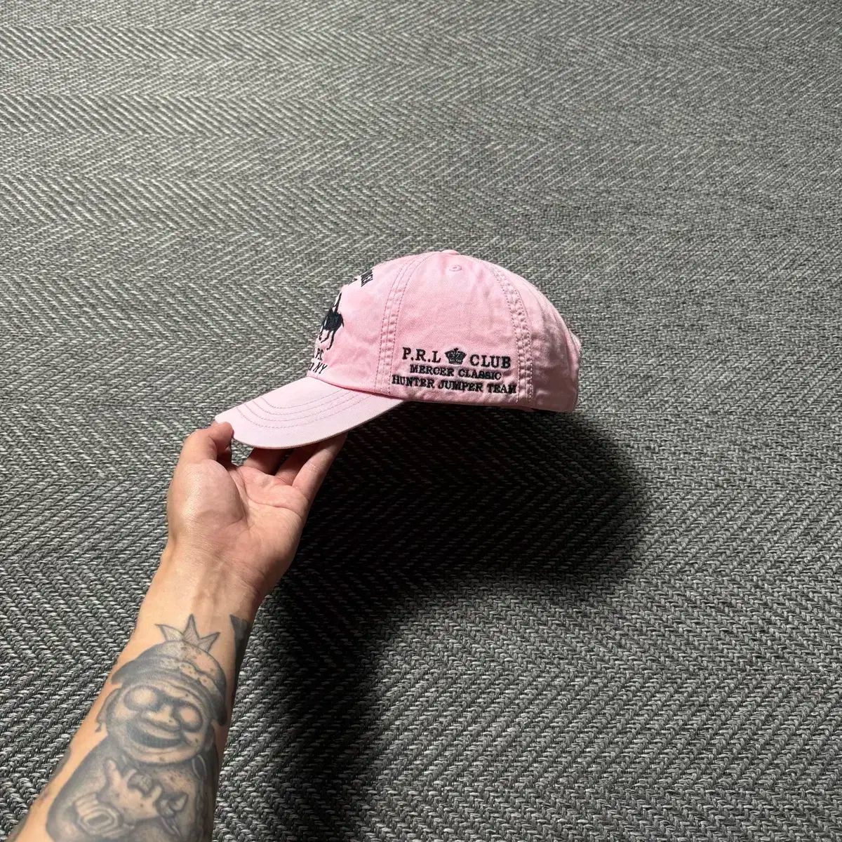 POLO Ralph Lauren ポロラルフローレン ビッグポニー ブリーカー ピンク ボールキャップ 帽子 OS