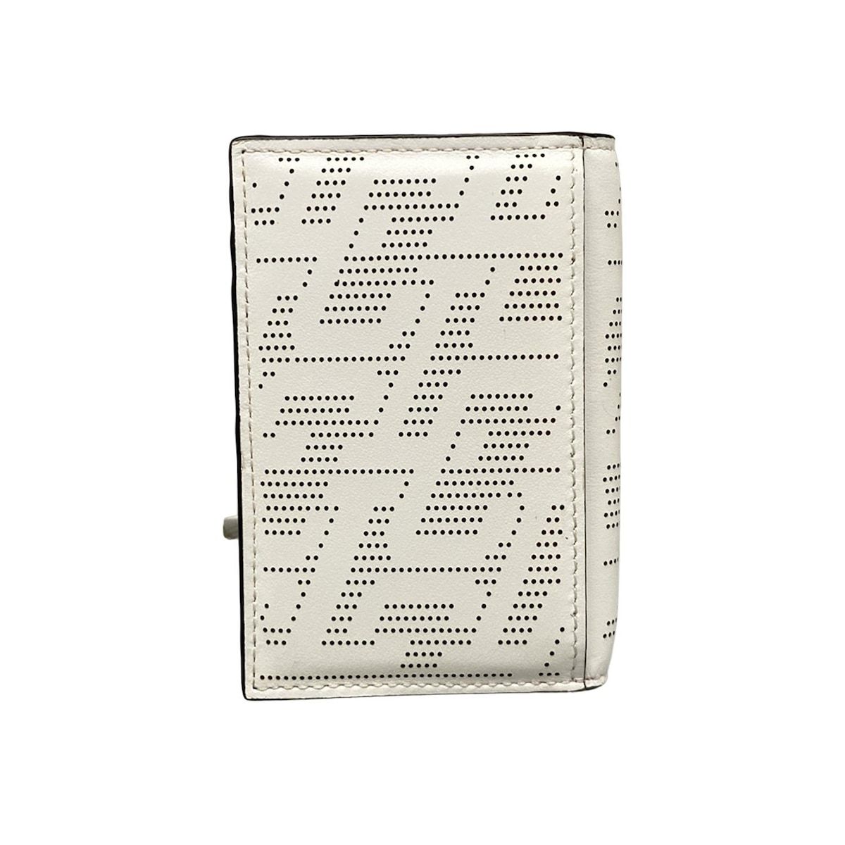 CHRISTIAN LOUBOUTIN クリスチャンルブタン カードケース TECHNO CL PERFO|HAPPY RUI 白 パンチング レザー