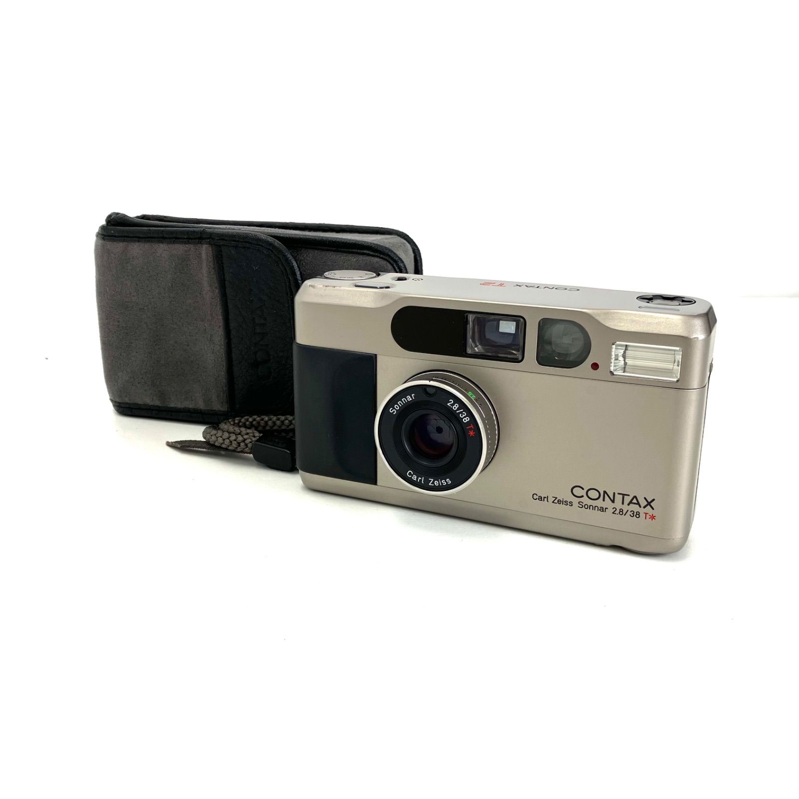 11007】 CONTAX T2 チタンシルバー ケース付き 美品 - メルカリ