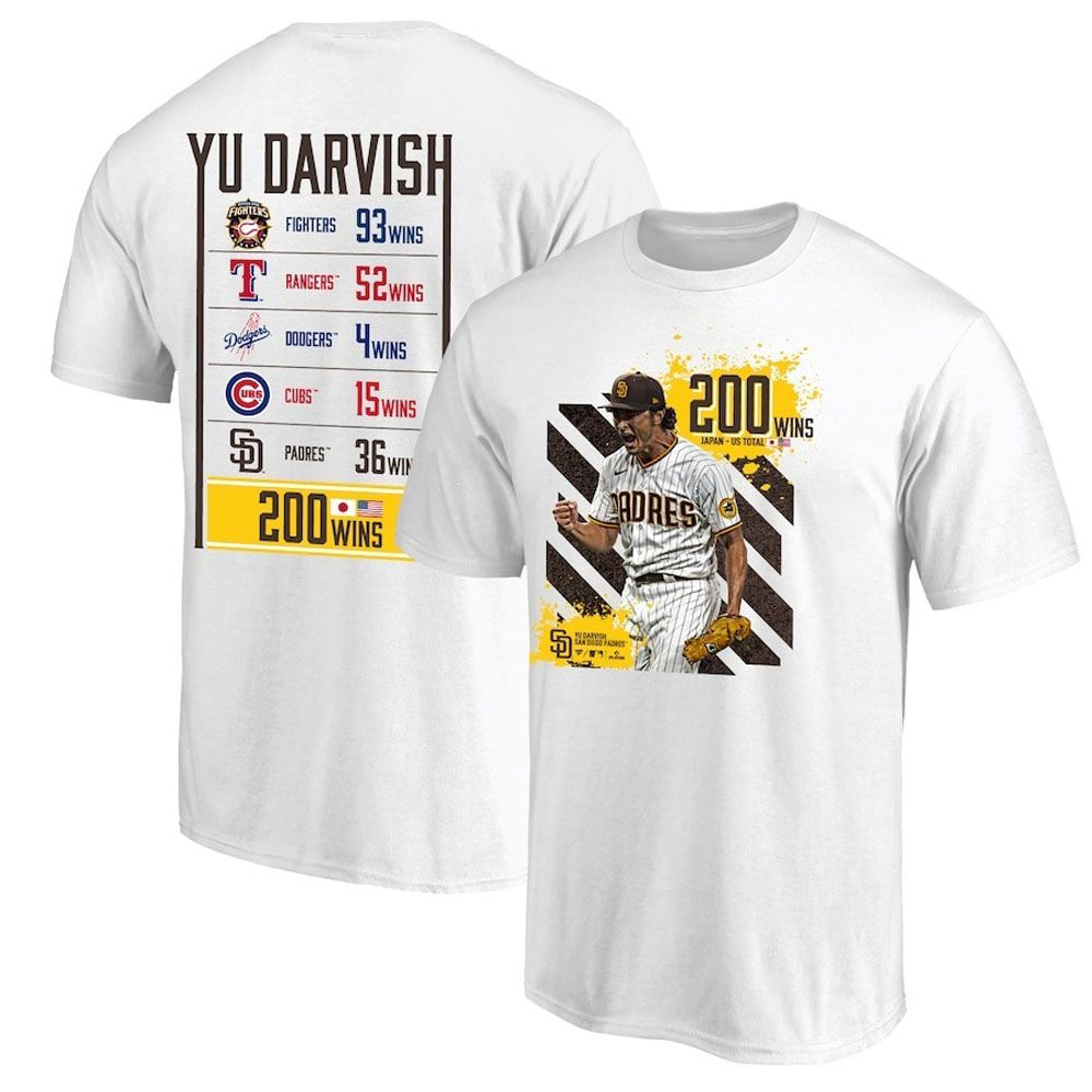 ファナティクス Fanatics Tシャツ ダルビッシュ有 日米通算200勝