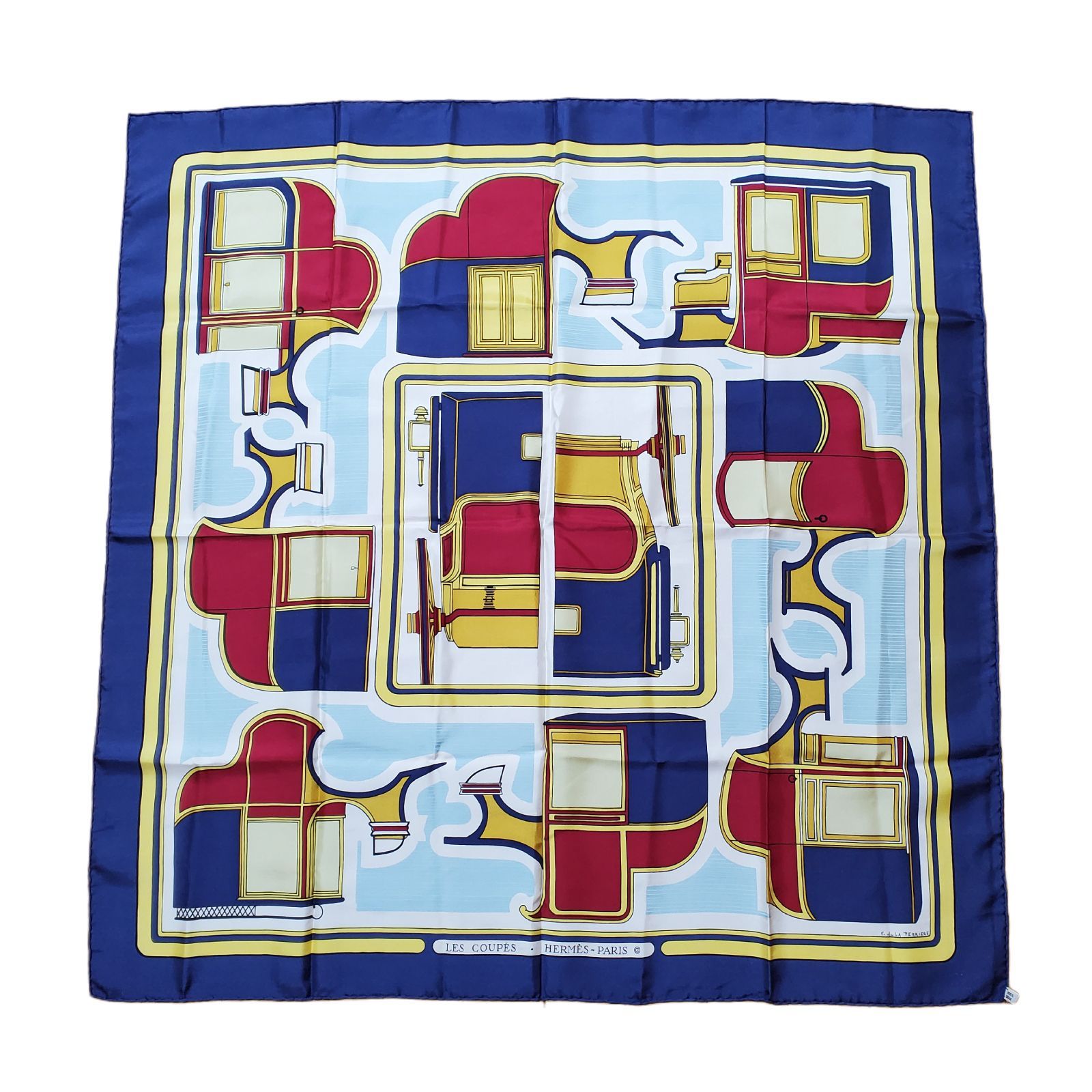 極美品】HERMES エルメス カレ90 LES COUPES クーペ スカーフ