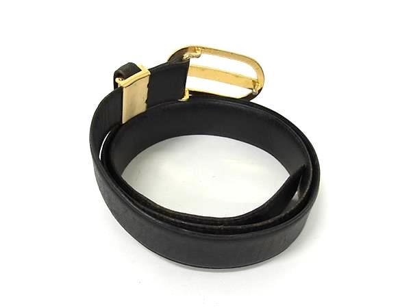 未使用級✨YSL イヴサンローラン ベルト ロゴ ゴールド金具 ブラック タグ付 bab0d887d9f7fdbbe96669aad9fc39