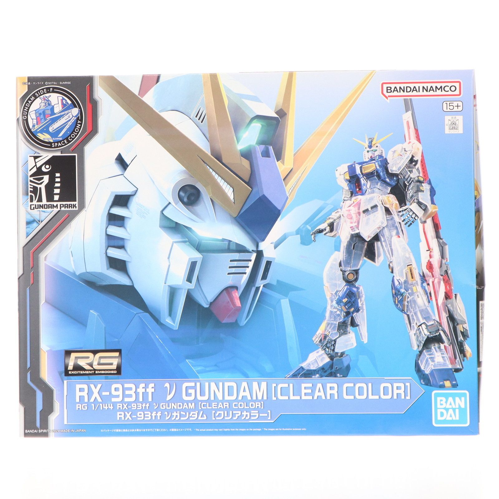 BANDAI - GUNDAM SIDE-F限定 RG 1/144 RX-93ff νガンダム(クリアカラー) 機動戦士ガンダム 逆襲のシャア プラモデル(5066580) バンダイスピリッツ RG 1/144 RX-93ff νガンダム [クリアカラー] − 商品情報｜THE