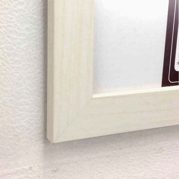 日本製パネルフレーム|ポスター額縁 B2|内寸 728ｘ515ホワイト 壁掛けひも付き 5908 シンプル パネルB2