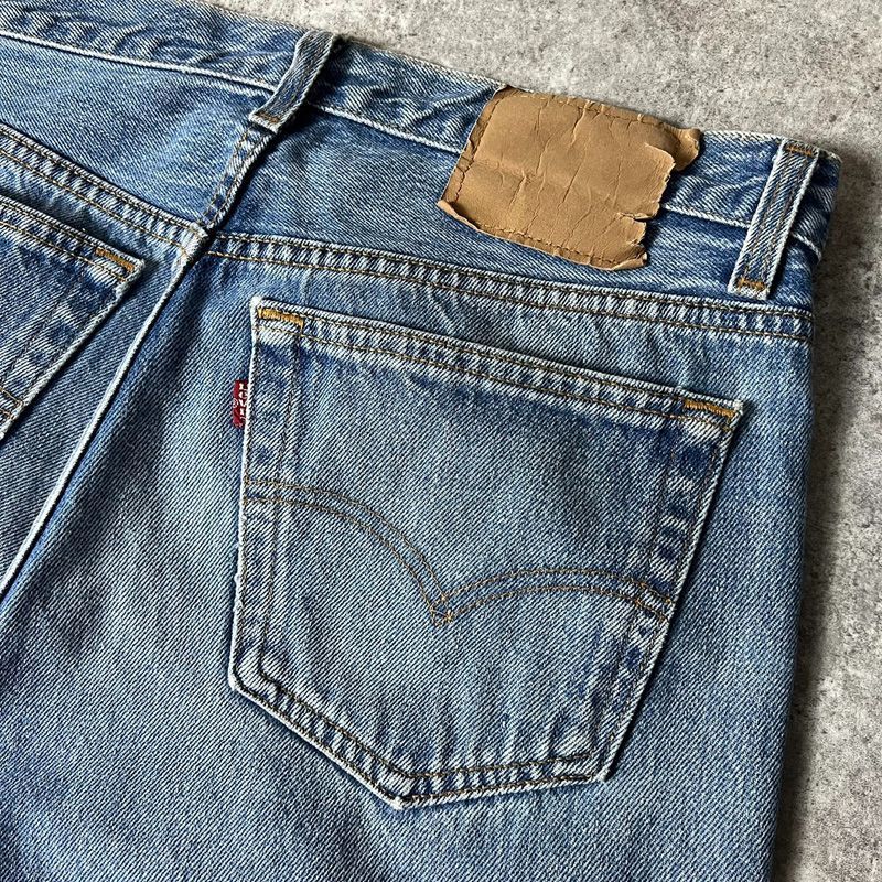 ヒゲ 90s USA製 Levis 501 0115 デニム パンツ 32 34 / 90年代 