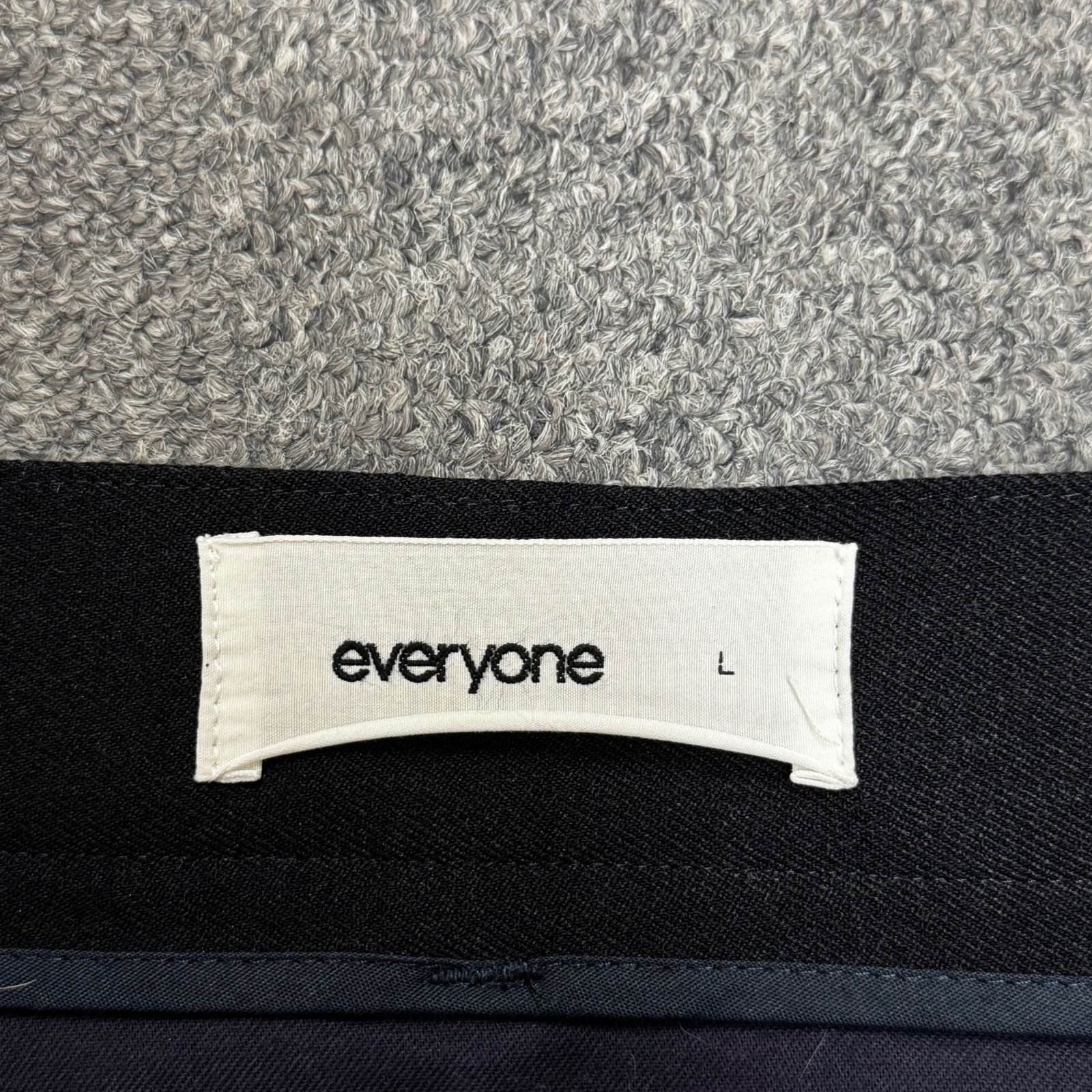 everyone ポリエステルトラウザーパンツ S everyone ポリエステルトラウザーパンツ スラックス エブリワン
