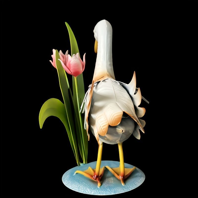 新作限定モデル予約開始！ 置物 オブジェ ガーデンオーナメント あひる アヒル ダック 屋外 インテリア 玄関 リビング ダイニング 装飾 庭 ガーデニング 装飾 ガーデン 金属 可愛い ギフト インテリア用品 贈り物 雑貨 送料無料!