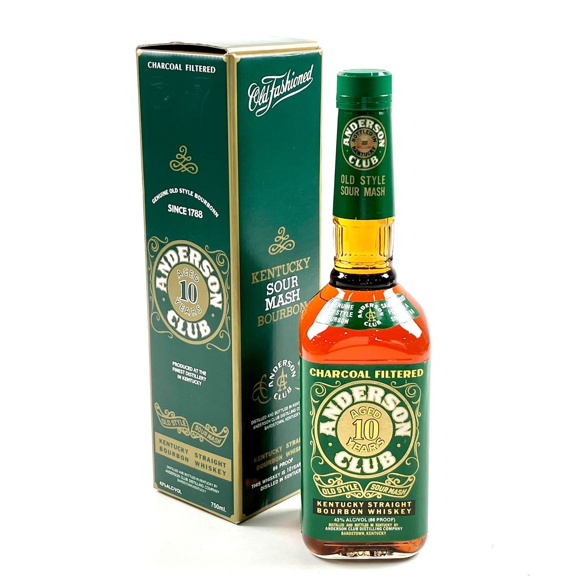 ANDERSON CLUB 10年 バーボン ウイスキー　アンダーソンクラブ古酒 ANDERSON CLUB 10年古酒