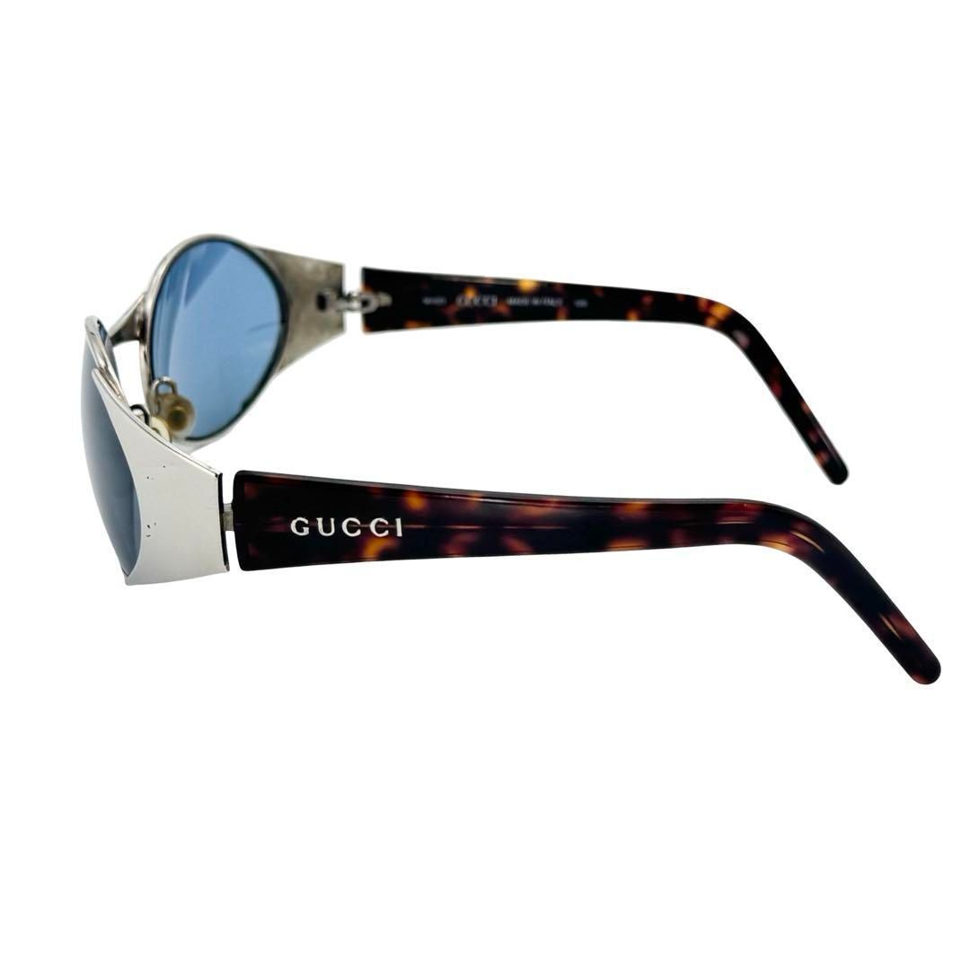 GUCCI グッチ GG2378 べっ甲調×シルバー ブルーレンズ