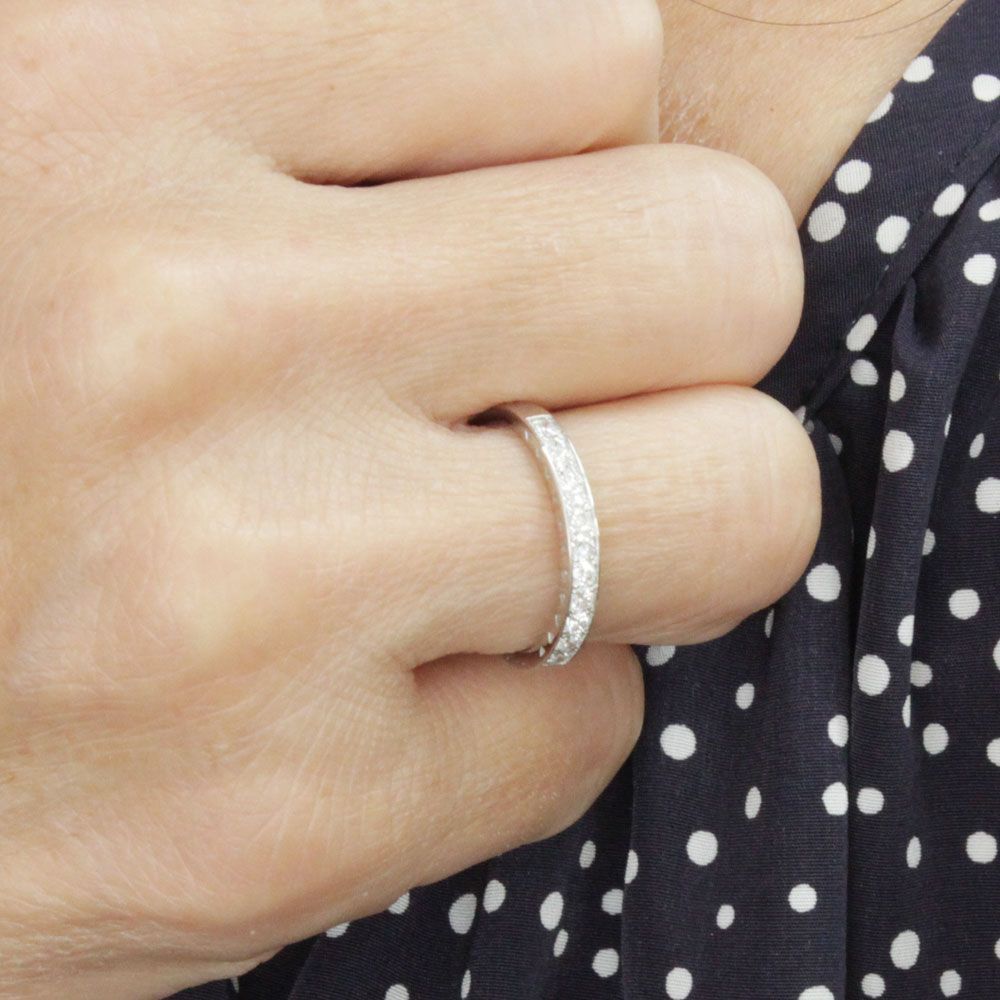 ギラギラ！最高ハートキュー 0.3ct ダイヤモンド プラチナ リング 鑑別書付 Pt950 指輪 4月誕生石