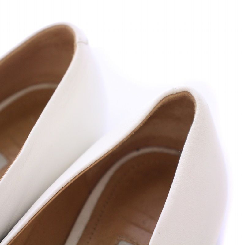 PELLICO ペリーコ　ポインテッドトゥ　ローヒール　ホワイト　白　24.5 ペリーコ PELLICO ポインテッドトゥパンプス 0018 VITELLO （アッシュ