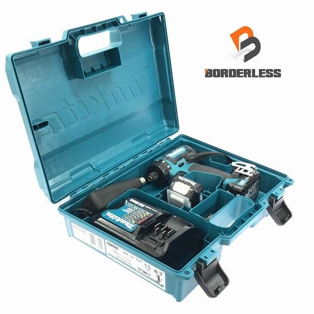 makita マキタ 10.8V 充電式ドライバドリル DF033DSHX 青|ブルー バッテリ2個 1.5Ah 充電器 ケース付 ドリルドライバー