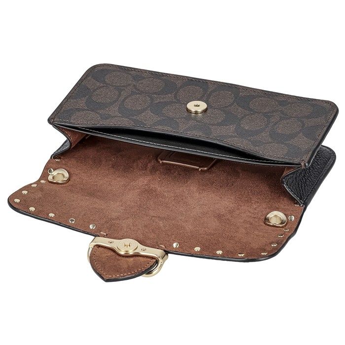 一番人気!! コーチ COACH ショルダーバッグ モーガン クロスボディ ブロック CF474 IMOSN 2025 AW チェーン シグネチャーキャンバス レザー