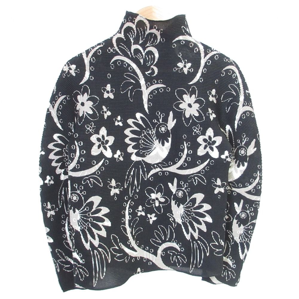 美品 ISSEIMIYAKE me イッセイミヤケ フラワープリント