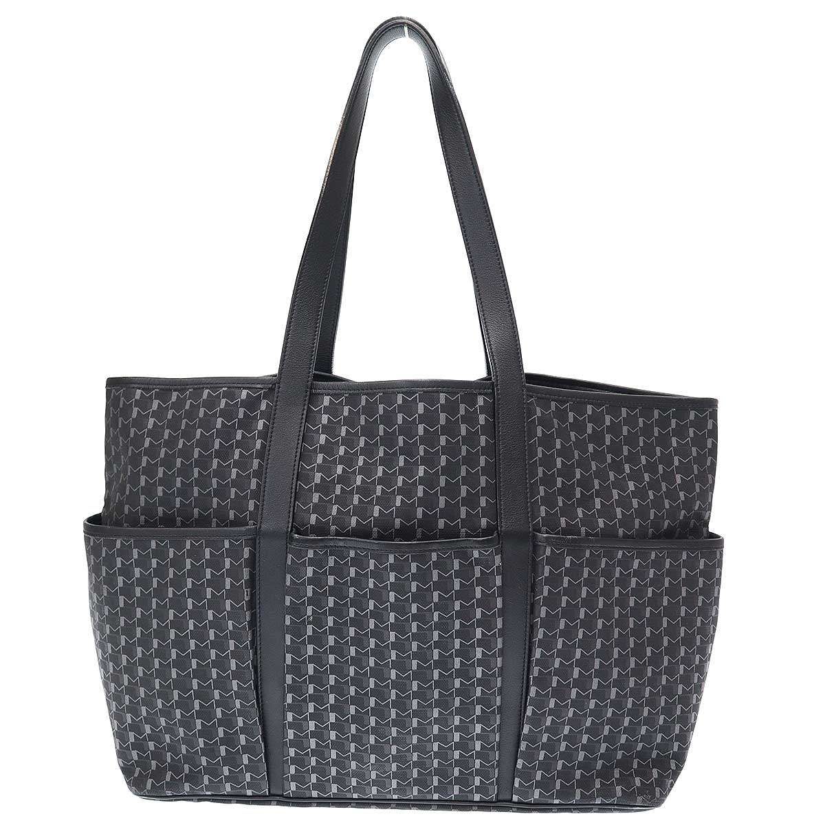 MOYNAT トートバッグ ブラック/グレー Moynat トートバッグ ブラック/グレー