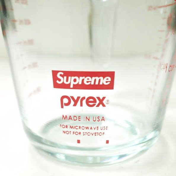 新品 SUPREME シュプリーム 19AW アメリカ製 Pyrex 2-Cup Measuring