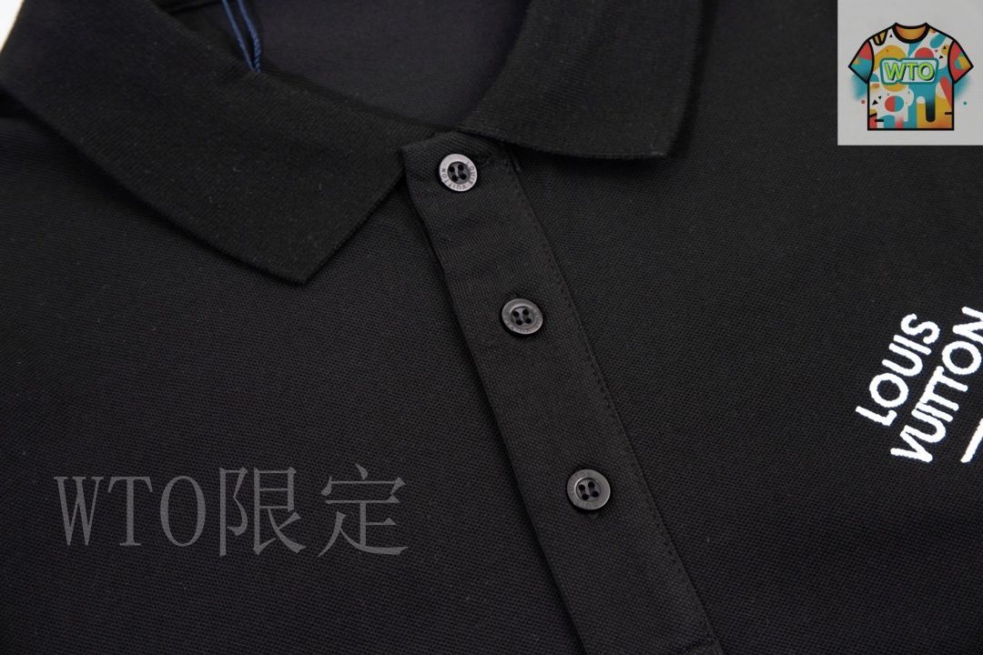 今日 Louis Vuitton ブローチ小ロゴ刺繍ポロ-1 プチプラ ストライプ