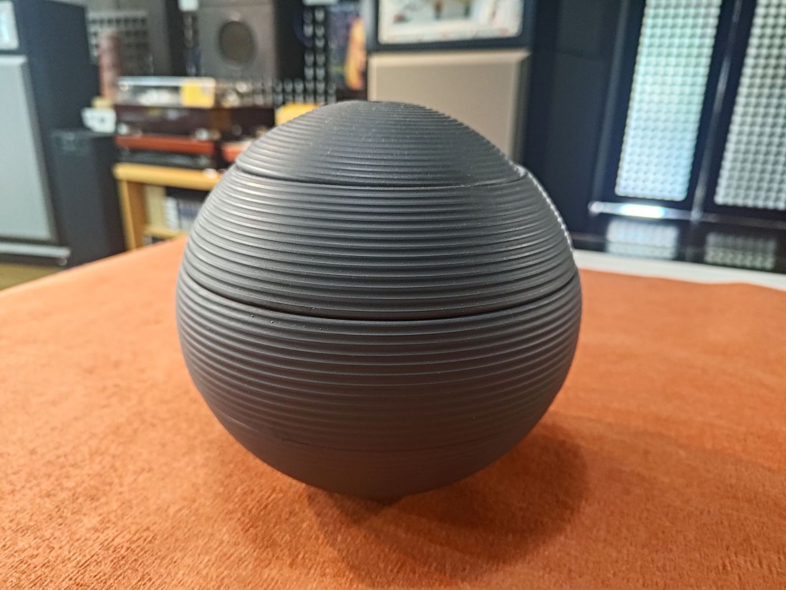 李荘窯 珠重 特注色 千段黒マット三段重