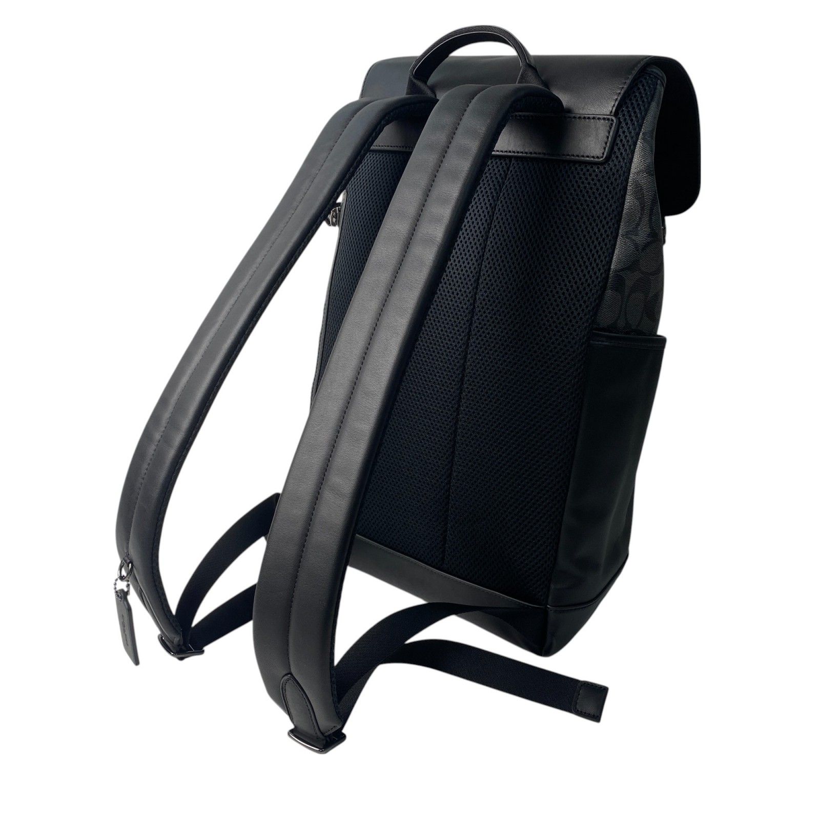 美品 コーチ coach メンズ バックパック ブラック レザー C2712 美品 コーチ coach メンズ バックパック ブラック レザー C2712