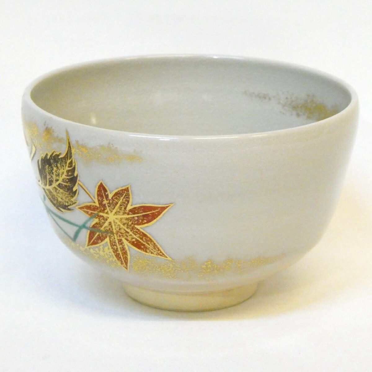 季節の茶道具】丹山窯 小峠葛芳作 吹寄せ 茶碗 色絵 小峠丹山