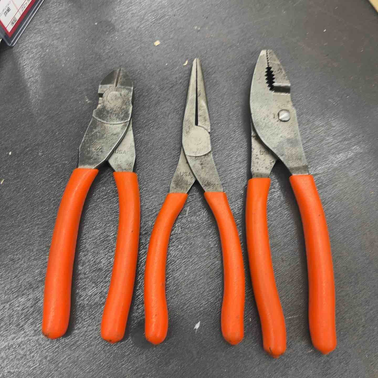 スナップオン Snap-on コンビネーションスリップジョイントプライヤー 47ACF ニードルノーズプライヤー 96ACF ニッパ 87ACF 先端かけ有り 越谷店