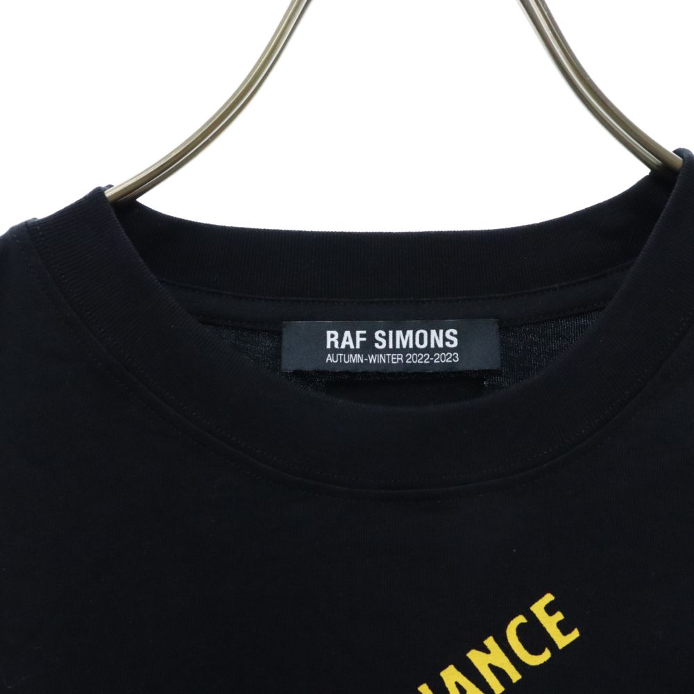 RAF SIMONS (ラフシモンズ) 22AW Nails Print Oversized T-Shirt 222-M133 19005-0099  ネイルプリント半袖Tシャツ ブラック - メルカリ