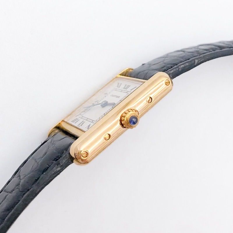 仕上済】カルティエ タンク ルイ SM ローマン K18 レディース 腕時計  