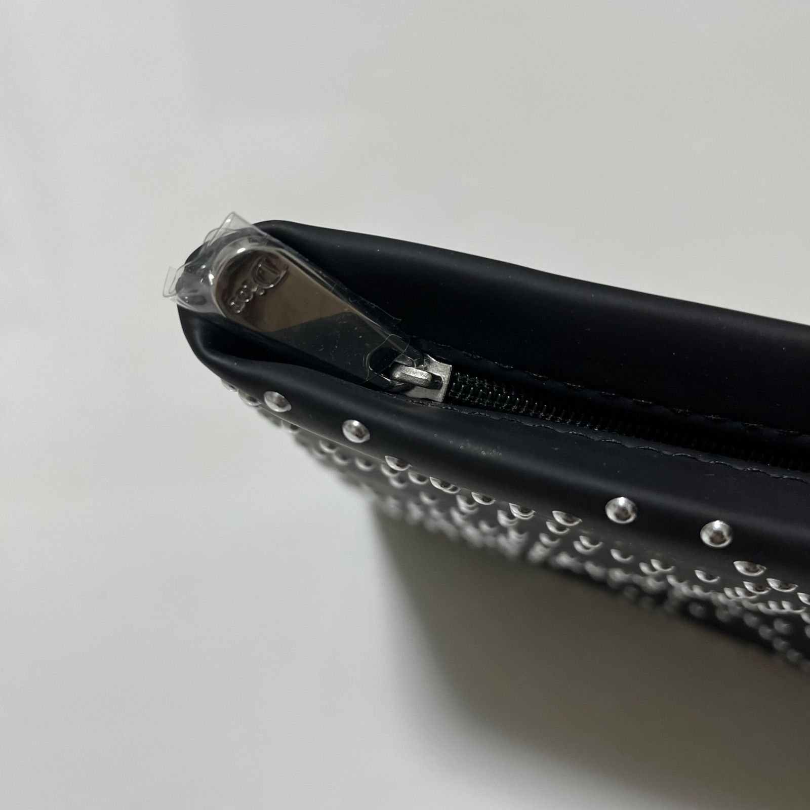 DIOR ディオール クラッチバッグ 黒 スムースレザー ブランド スタッズ 