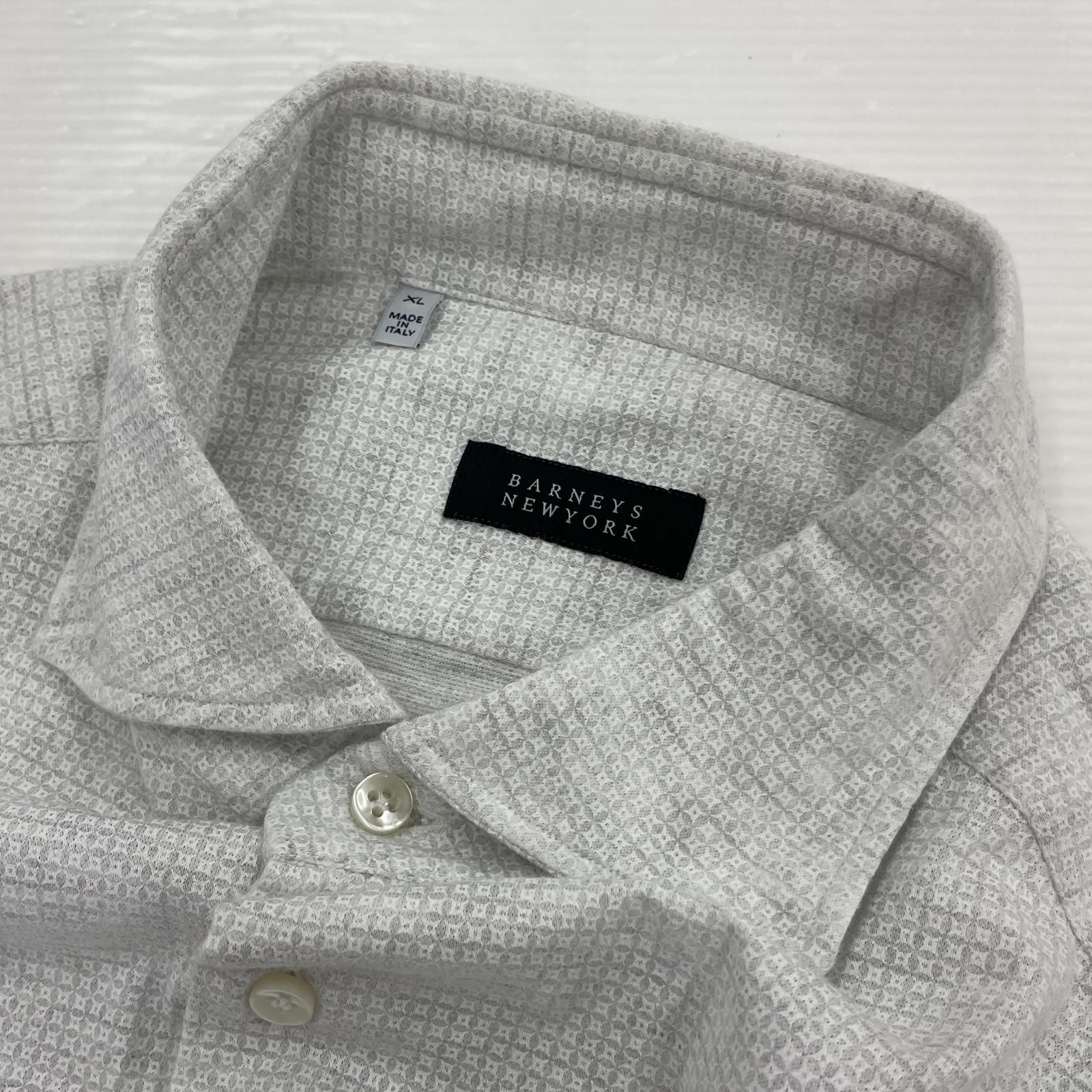 9530◆ペイズリー織柄シルバー◆シルク◆BARNEYS NEWYORK◆新品 9530◇ペイズリー織柄シルバー◇シルク◇BARNEYS NEWYORK◇新品