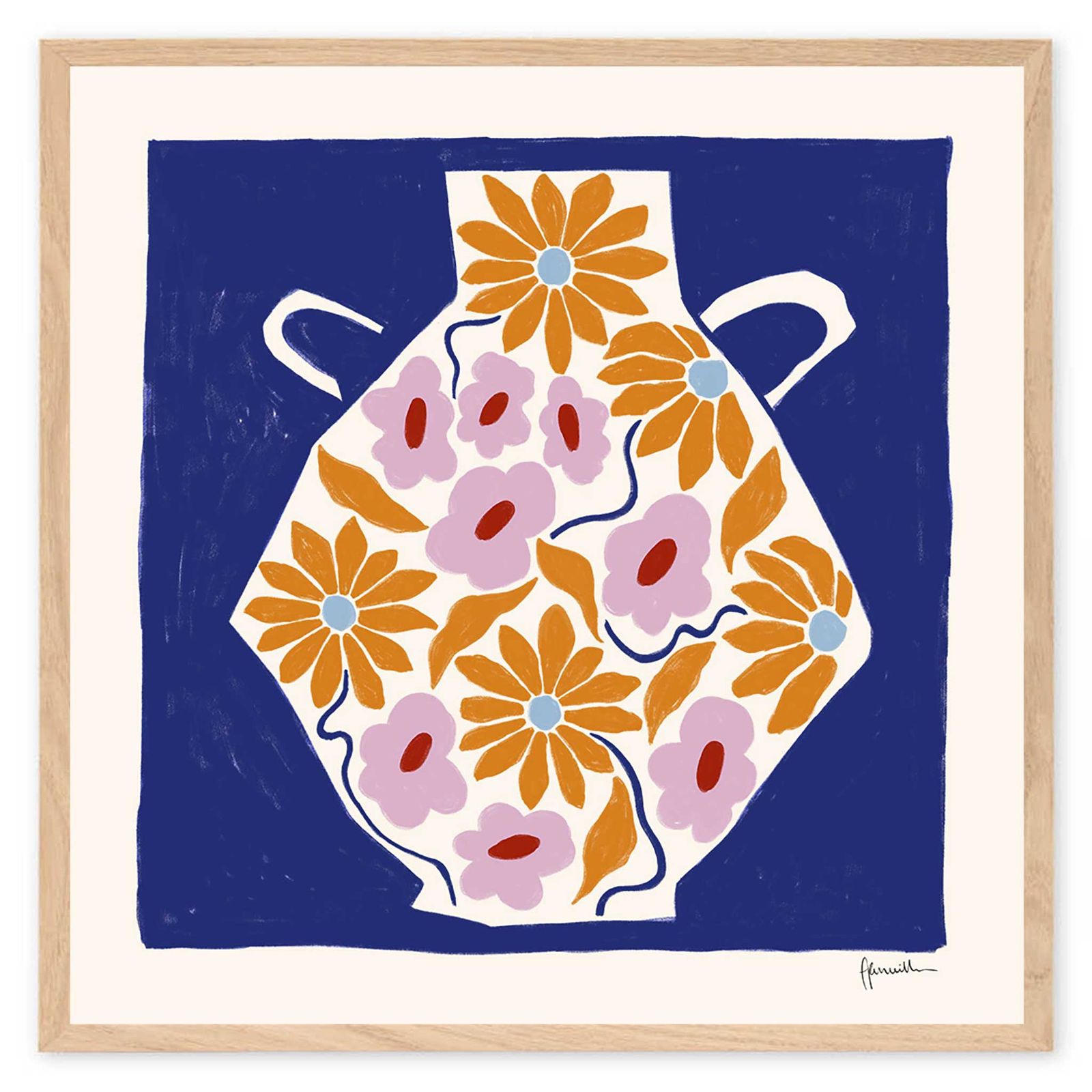 The Poster Club アートポスター 50×50cm Sunflower Vase ポスタークラブ 北欧雑貨 124x17030-50x50