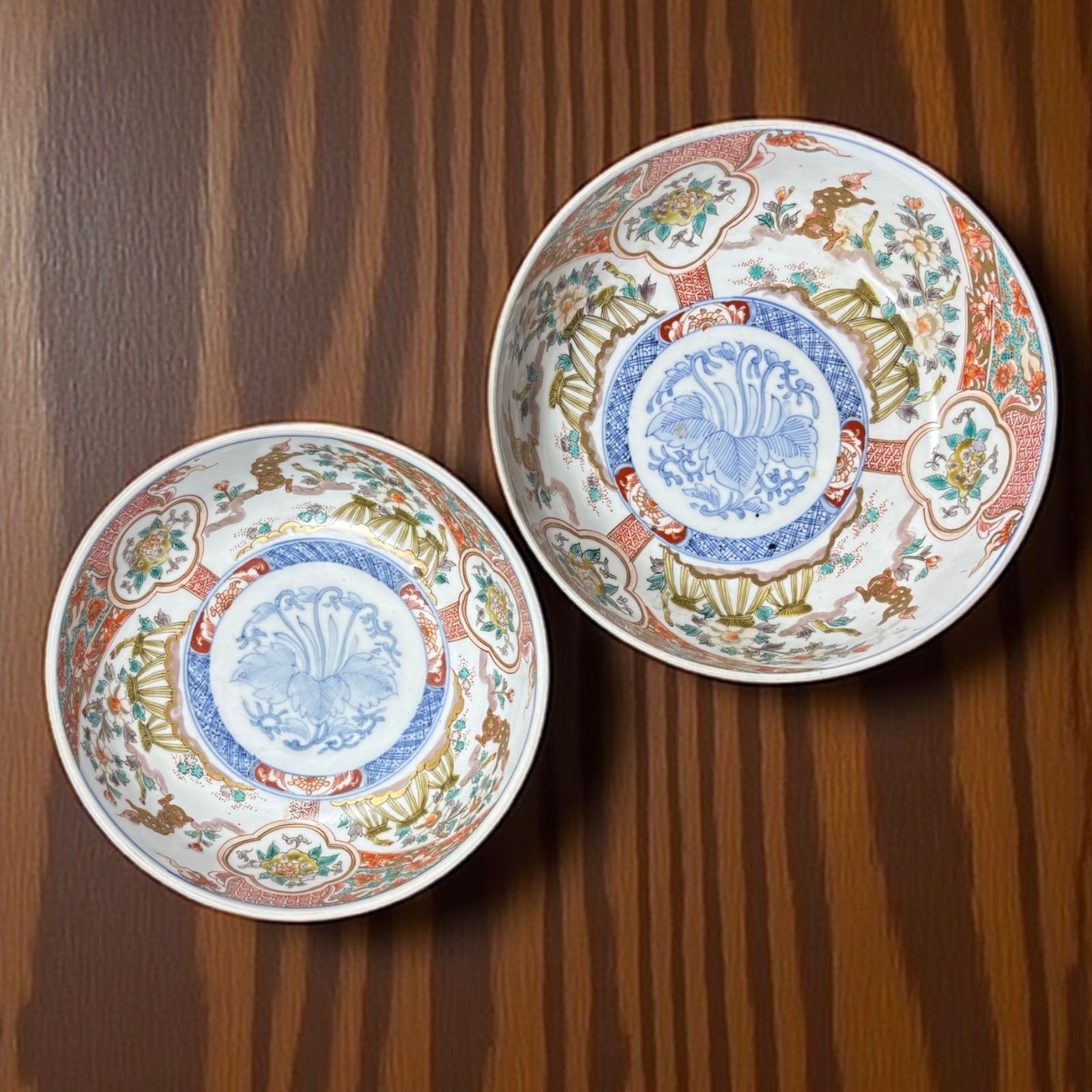 伊万里？獅子 色絵皿 明治期 古伊万里 大聖寺伊万里 龍？獅子？の色絵