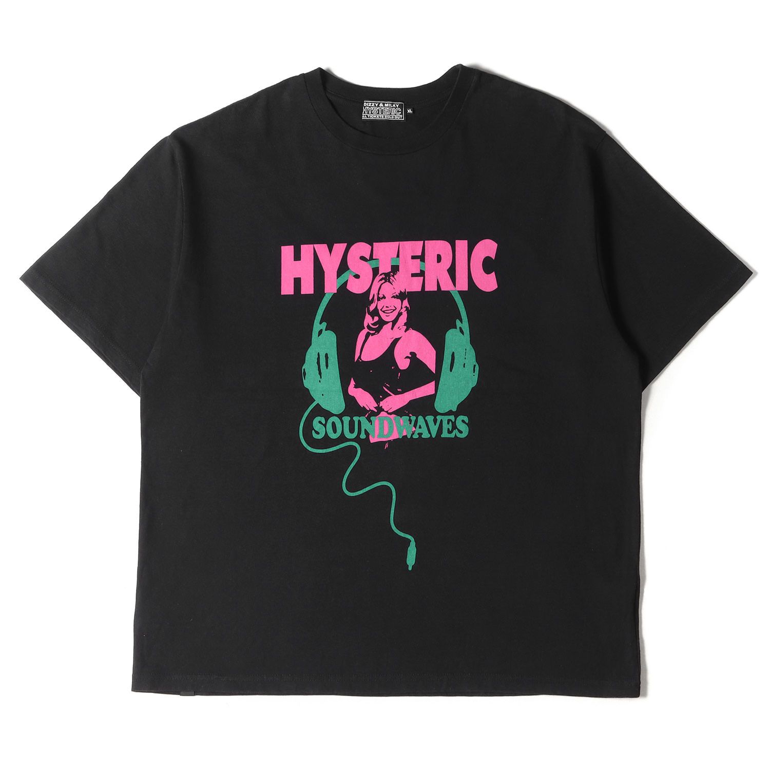 HYSTERIC GLAMOUR ヒステリックグラマー Tシャツ サイズ:XL SOUNDWAVES 