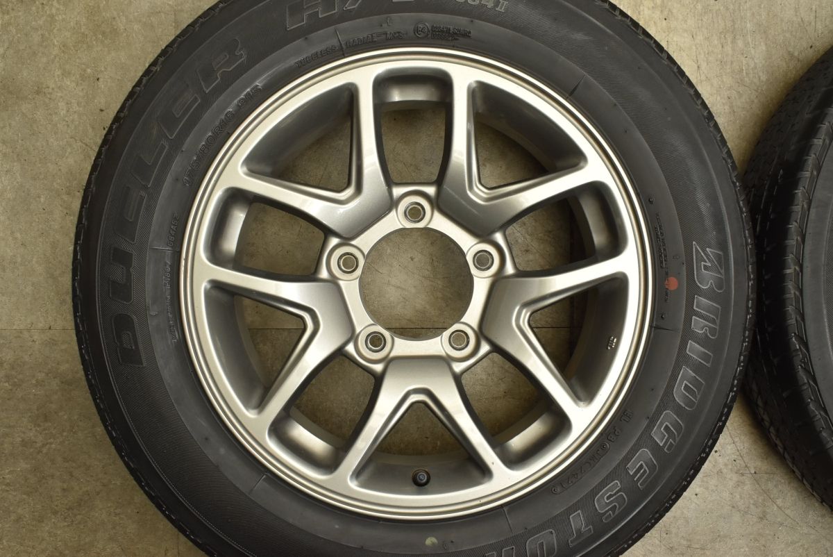 交換用に スズキ JB64 ジムニー 純正 16in 5.5J 22 PCD139.7 ブリヂストン デューラー H T 684II 175 80R16 4本 JB23 JA12 JA11 FFCRYSTALESIA_COM