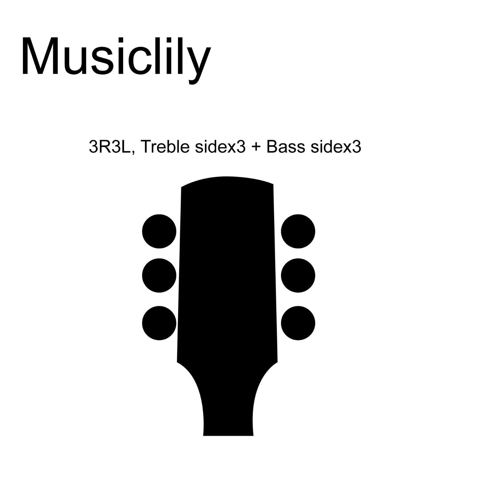 在庫処分Musiclily 3対3 ギター用ペグ エレキギター/アコースティック ...