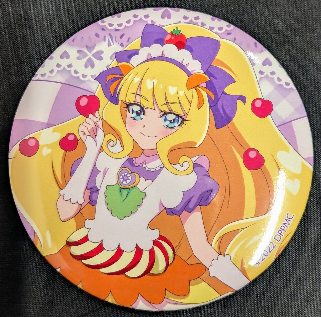 デリシャスパーティ♡プリキュア　夢みるお子さまランチ缶バッジ　キュアプレシャス 映画 デリシャスパーティプリキュア 夢みるお子さまランチ！ 缶