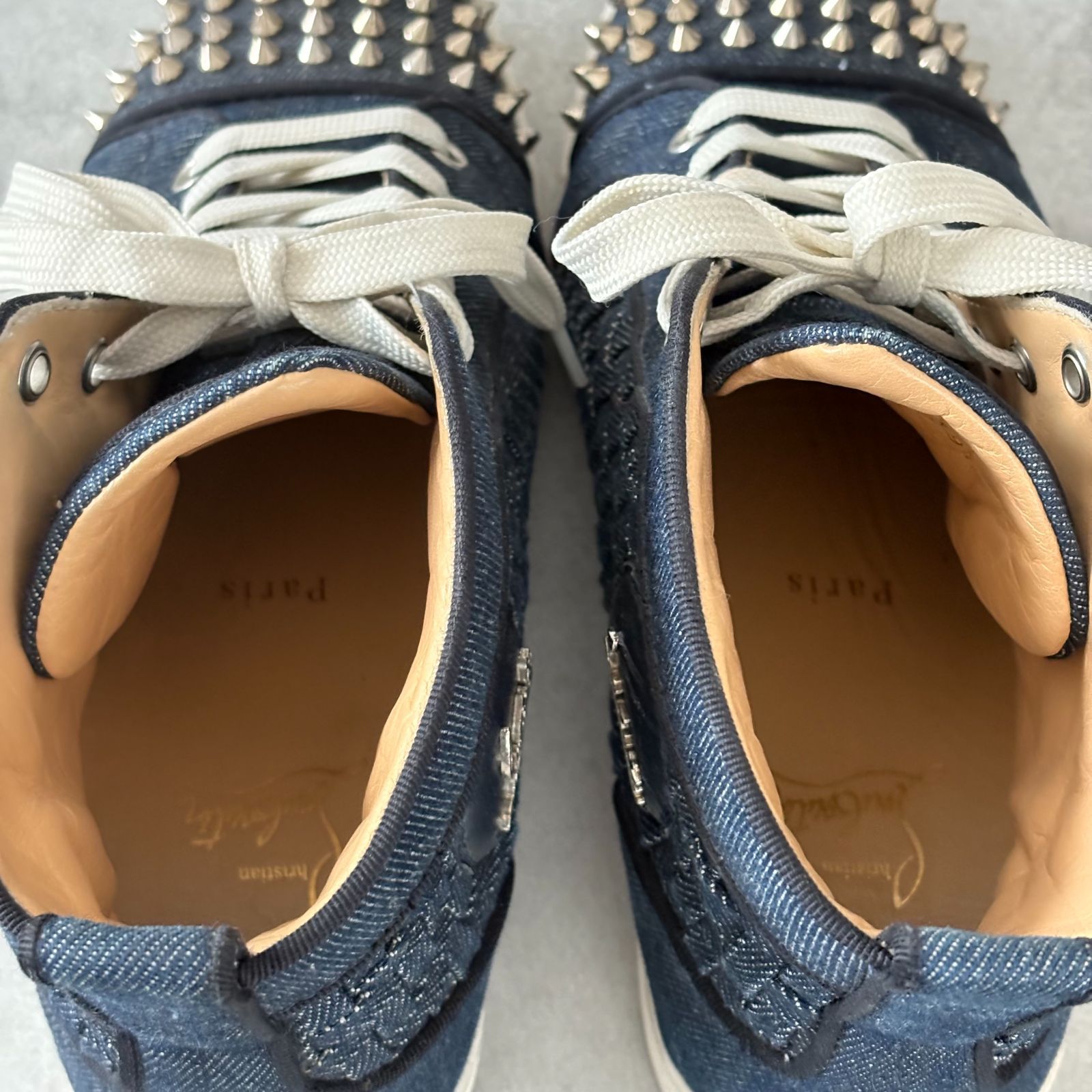 Christian Louboutin クリスチャンルブタン デニムスタッズ イントレ