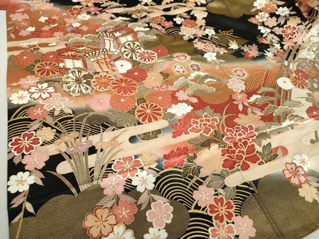 平和屋着物□訪問着 刺繍 風景文 金彩 正絹 逸品 DAAY6313ea 平和屋